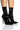 Front View Azalea Wang Serenity Patent Stretch Bootie In Blackpatent