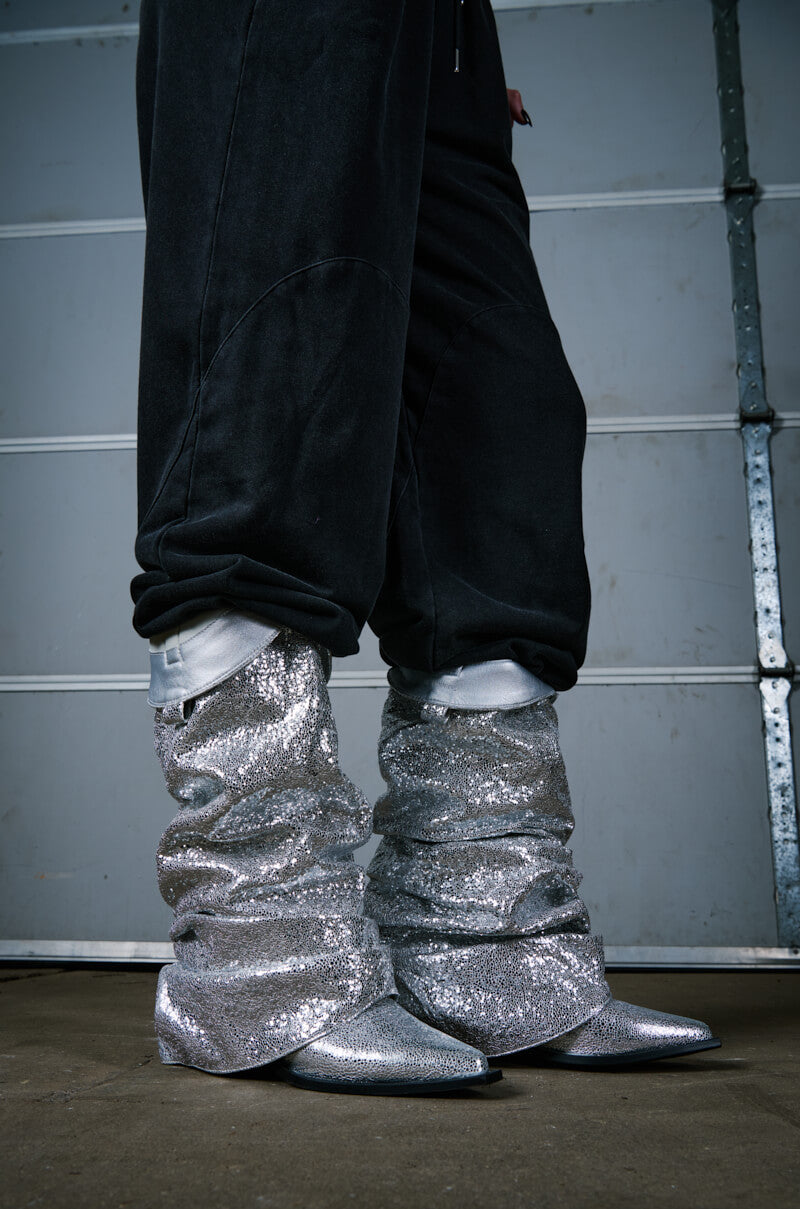 Extra View Azalea Wang Shawnee Silver Cowboy Boot