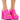 Front View Azalea Wang Sheba Chunky Mule In Pink