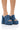 Front View Azalea Wang Sheba Chunky Sandal In Denim