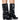 Front View Azalea Wang Shenzi Black Fold Over Bootie