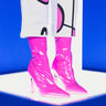 Front View Azalea Wang Shes On Fire Stiletto Bootie In Pink