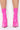 Back View Azalea Wang Shes On Fire Stiletto Bootie In Pink