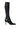 Side View Azalea Wang Shuli Black Kitten Heel Boot With 4 Way Stretch