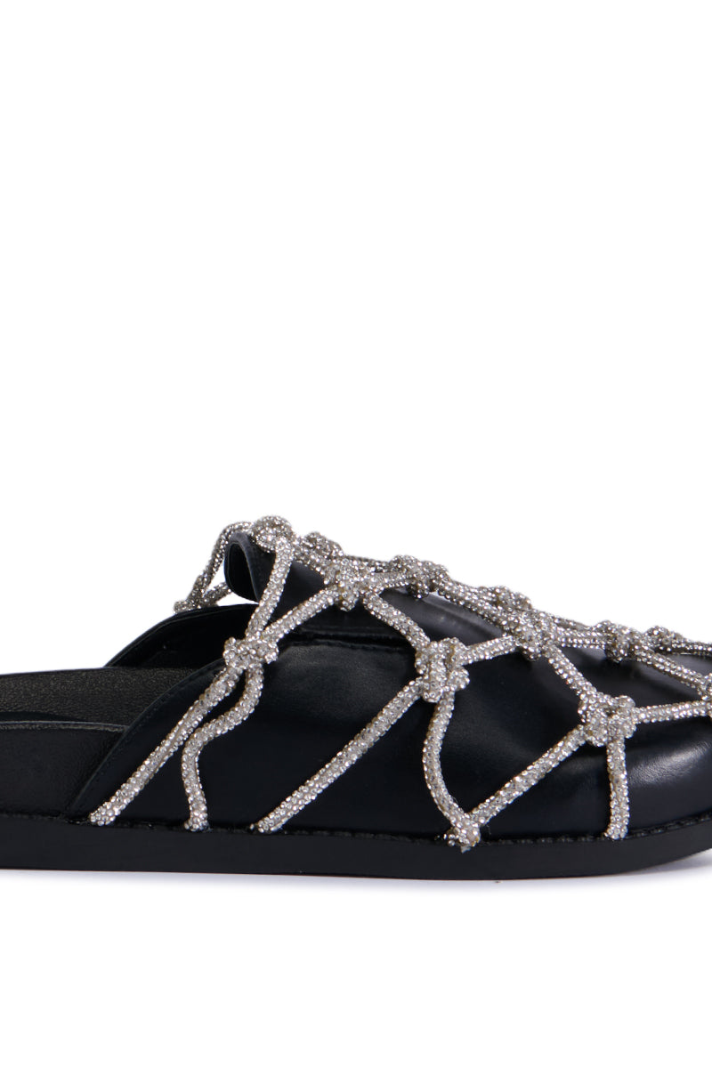 Extra View Azalea Wang Shylah Black Diamond Rope Netted Flat