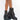 Front View Azalea Wang Simple Yet Classy Flat Bootie In Black