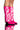 Side View Azalea Wang Simply Below The Knee Western Bootie In Pink