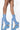 Front View Azalea Wang Sky High Chunky Bootie In Blue