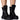 Front View Azalea Wang Skylar Edgy Lace Up Bootie In Black