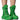 Front View Azalea Wang Skylar Edgy Lace Up Bootie In Green