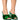 Front View Azalea Wang Skylara Green Embellished Sandal