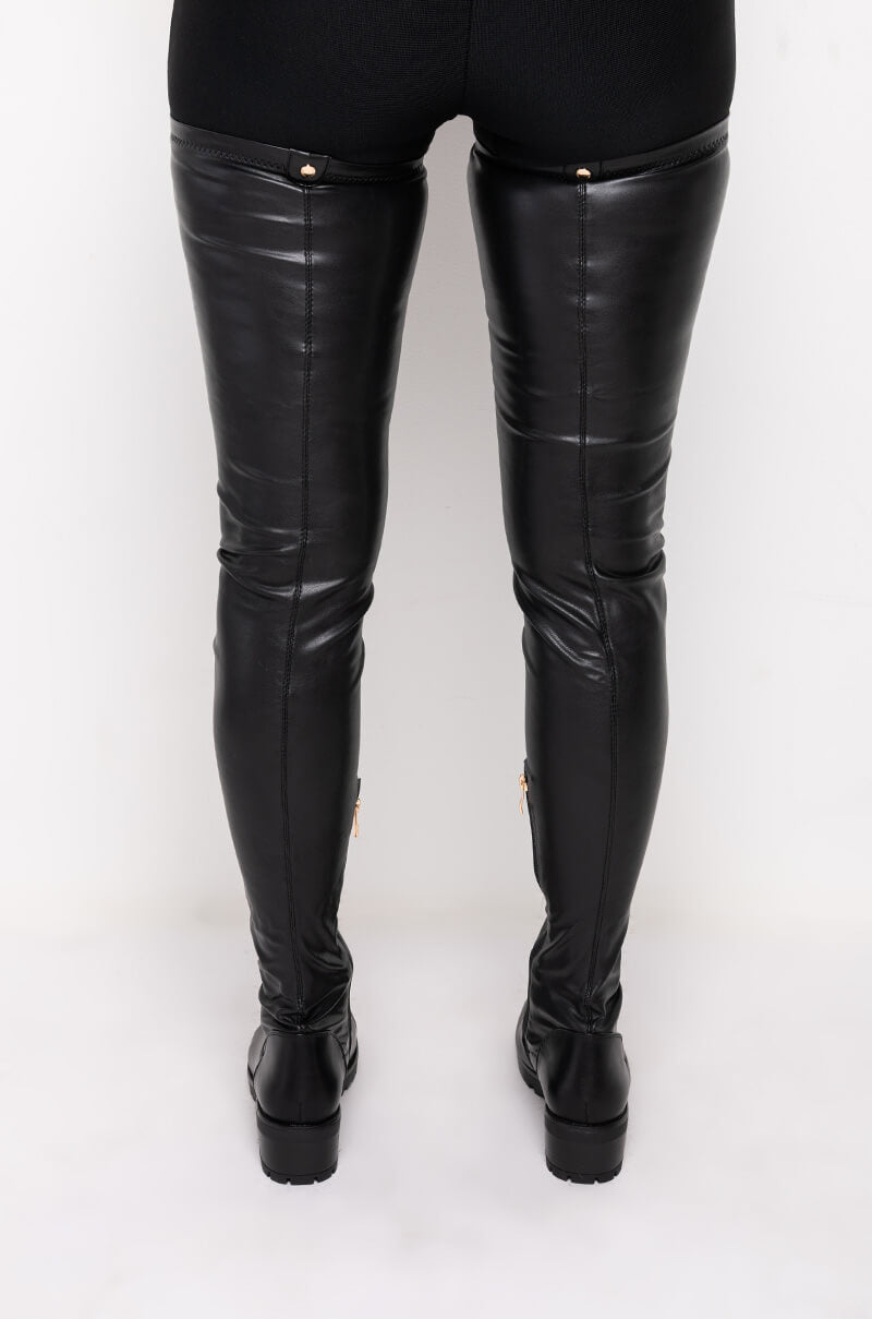 Detail View Azalea Wang Smitten Over You Over The Knee Flat Boot
