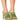 Front View Azalea Wang Snowdrop Embellished Knot Web Sandal In Green