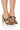 Front View Azalea Wang So Influential Chain Link Heel Sandal In Green