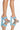 Front View Azalea Wang Something About You Chunky Sandal In Blue