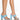 Front View Azalea Wang Something About You Chunky Sandal In Blue