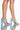 Front View Azalea Wang Something About You Chunky Sandal In Blue