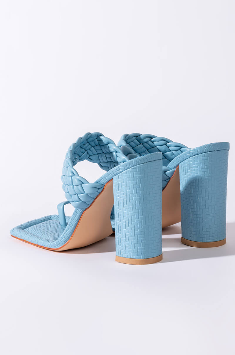 Full View Azalea Wang Something About You Chunky Sandal In Blue