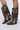 Front View Azalea Wang Spice Leopard Western Wedge Bootie