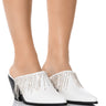 Front View Azalea Wang Spirit Slip On Clog In White