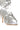 Extra View Azalea Wang Splenda Silver Flower Embellished Coil Sandal