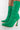 Full View Azalea Wang Square Up Stiletto Bootie In Green