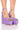 Front View Azalea Wang Stack It Up Strappy Sexy Chunky Sandal In Purple