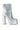 Side View Azalea Wang Star Power Embellished Chunky Platform Bootie In Silver