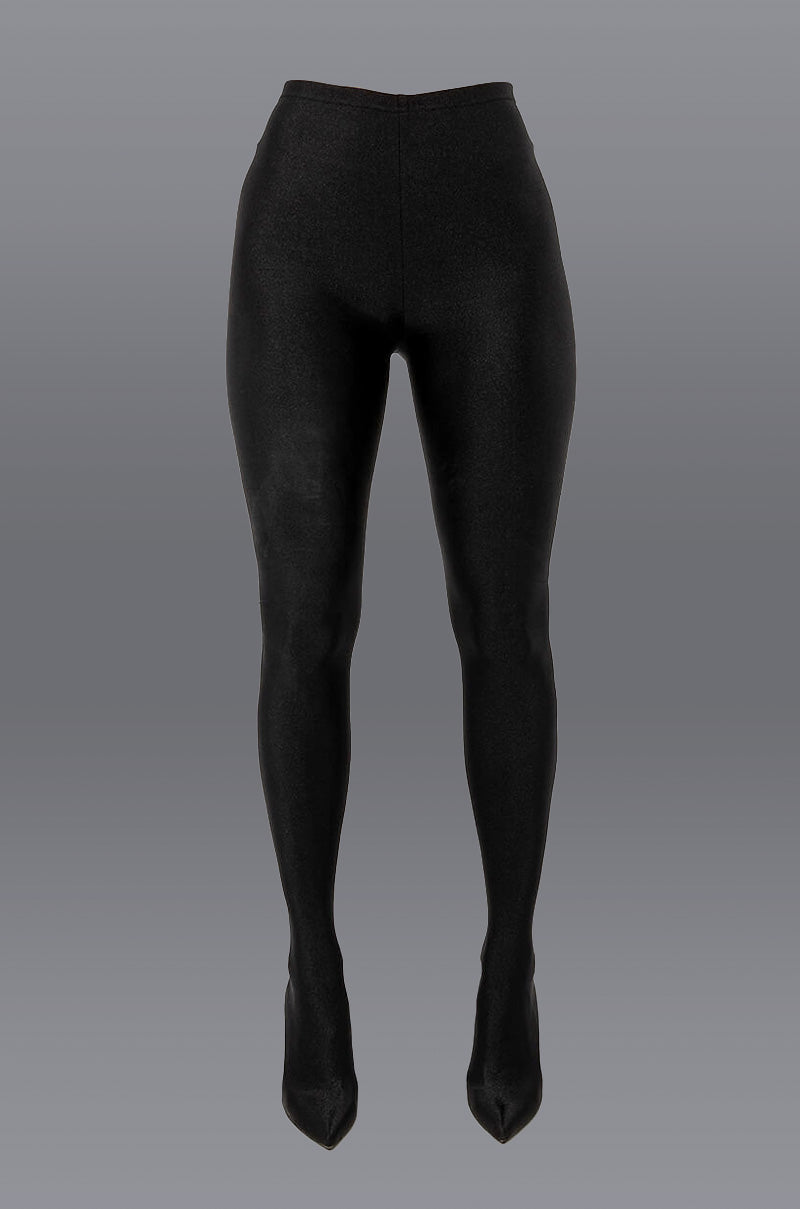 AZALEA WANG TAYTAY SEXY STILETTO BOOT PANT IN BLACK view 0