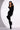 Front View Azalea Wang Star Stretch  Stiletto Pant Boot In Black