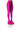 Front View Azalea Wang Star Stretch Chunky Heel Pant Boot In Pink