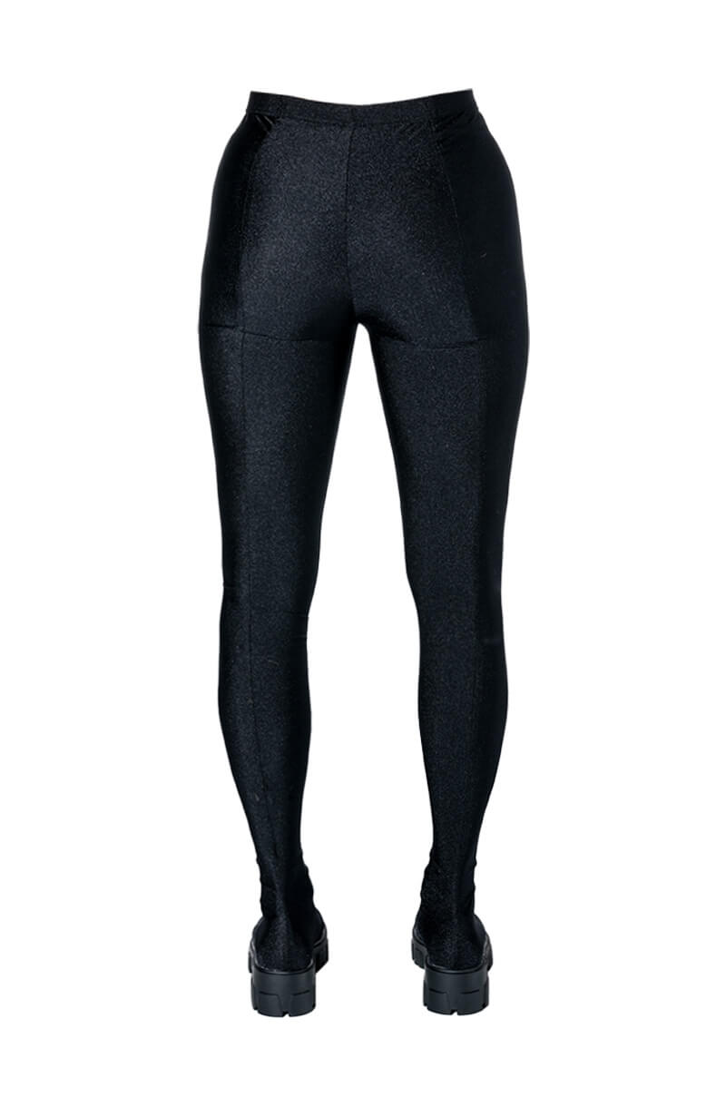 Extra View Azalea Wang Star Stretch Flatform Pant Boot In Black