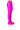 Front View Azalea Wang Star Stretch Flatform Pant Boot In Fuchsia