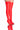 Front View Azalea Wang Star Stretch Love Struck Ultra Thigh High Stiletto Boot In Red