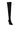 Back View Azalea Wang Star Stretch New Level Thigh High Stiletto Boot In Black