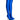 Front View Azalea Wang Star Stretch Thigh High Stiletto Boot In Blue