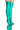 Front View Azalea Wang Star Stretch Thigh High Stiletto Boot In Green