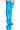 Front View Azalea Wang Star Stretch Thigh High Stiletto Boot In Turquoise