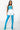 Extra View Azalea Wang Star Stretch Thigh High Stiletto Boot In Turquoise