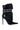 Side View Azalea Wang Staten Black Fuzzy Embellished Bootie