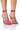 Front View Azalea Wang Station Sexy Tie Up Stiletto Sandal In Pink