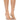 Front View Azalea Wang Step Your Game Up Floating Heel Strappy Sandal In Nude