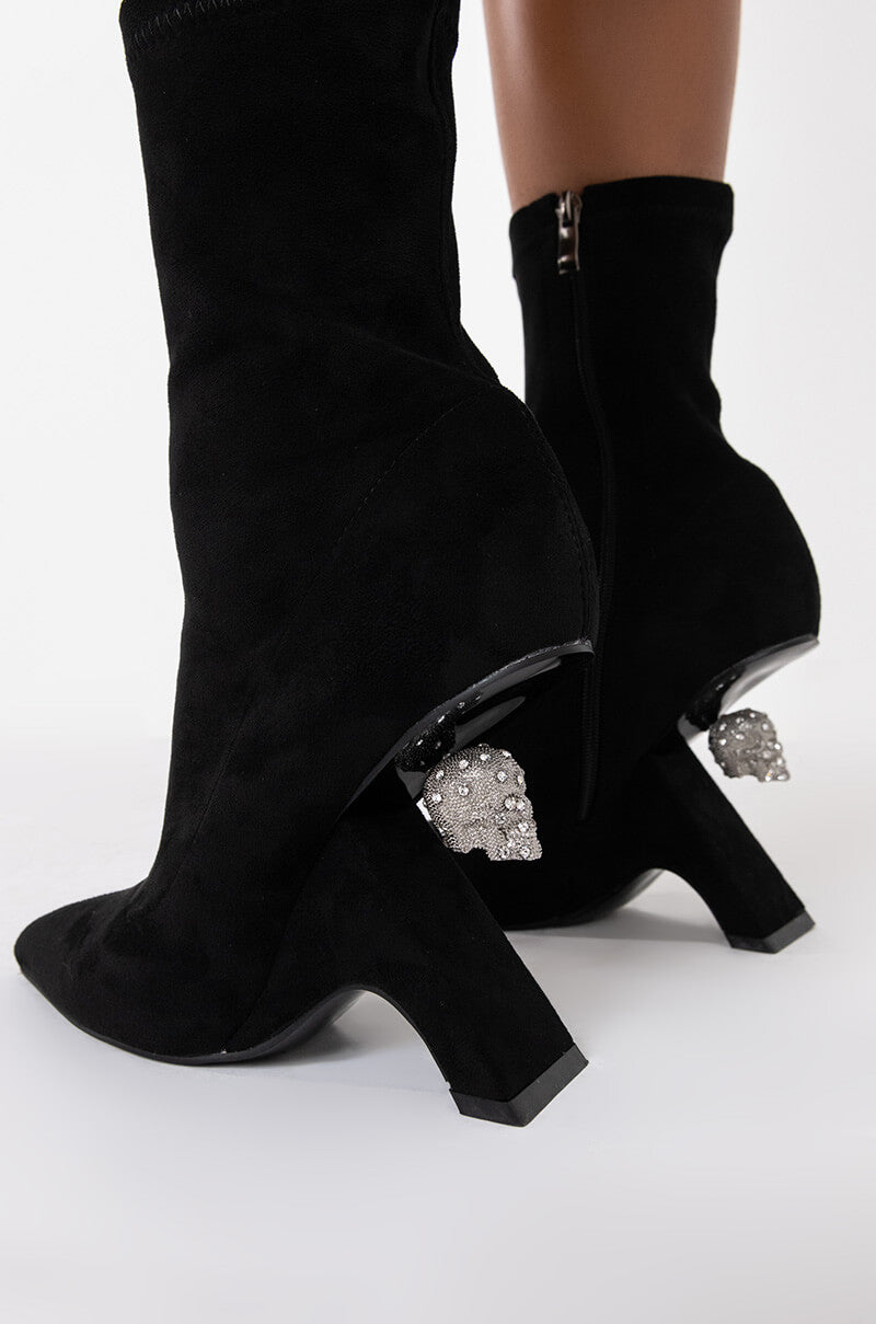 Extra View Azalea Wang Stepping On Diamonds Bootie In Black