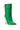 Back View Azalea Wang Stepping Out Stiletto Puffer Bootie In Green