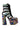 Side View Azalea Wang Stomp Embellished Lace Up Bootie In Multi