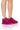 Front View Azalea Wang Stop And Stare Flat Sneaker In Pink