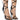 Front View Azalea Wang Stop Making Sense Animal Print Lace Up Sandal In Zebra