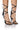 Front View Azalea Wang Stop Making Sense Animal Print Lace Up Sandal In Zebra