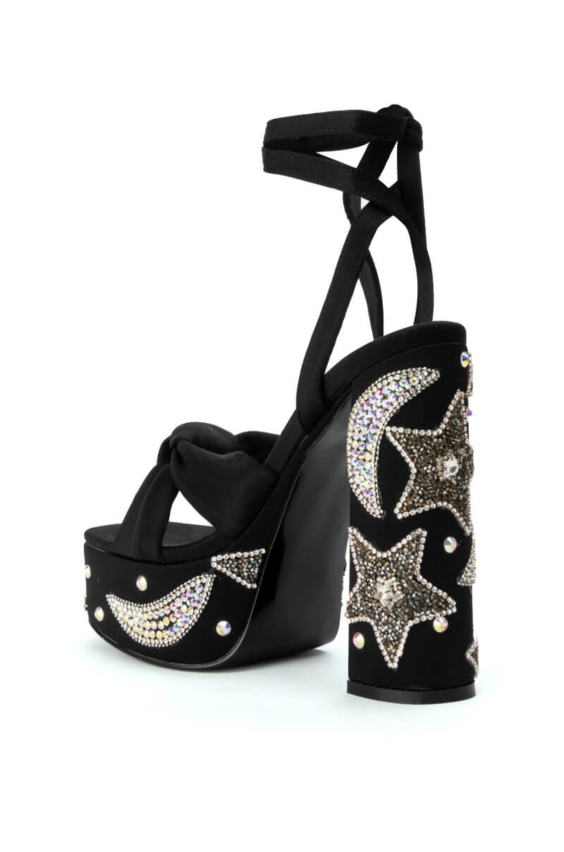 Detail View Azalea Wang Storm Platform Sandal In Black
