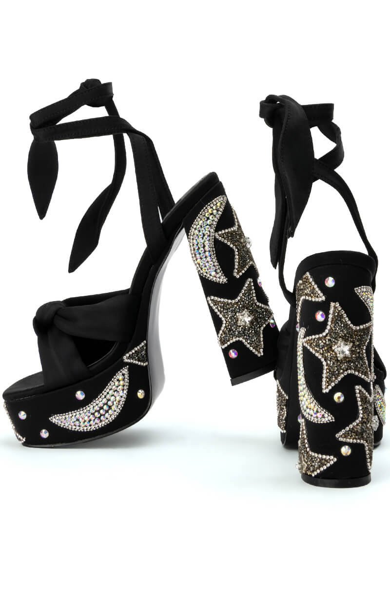 Full View Azalea Wang Storm Platform Sandal In Black